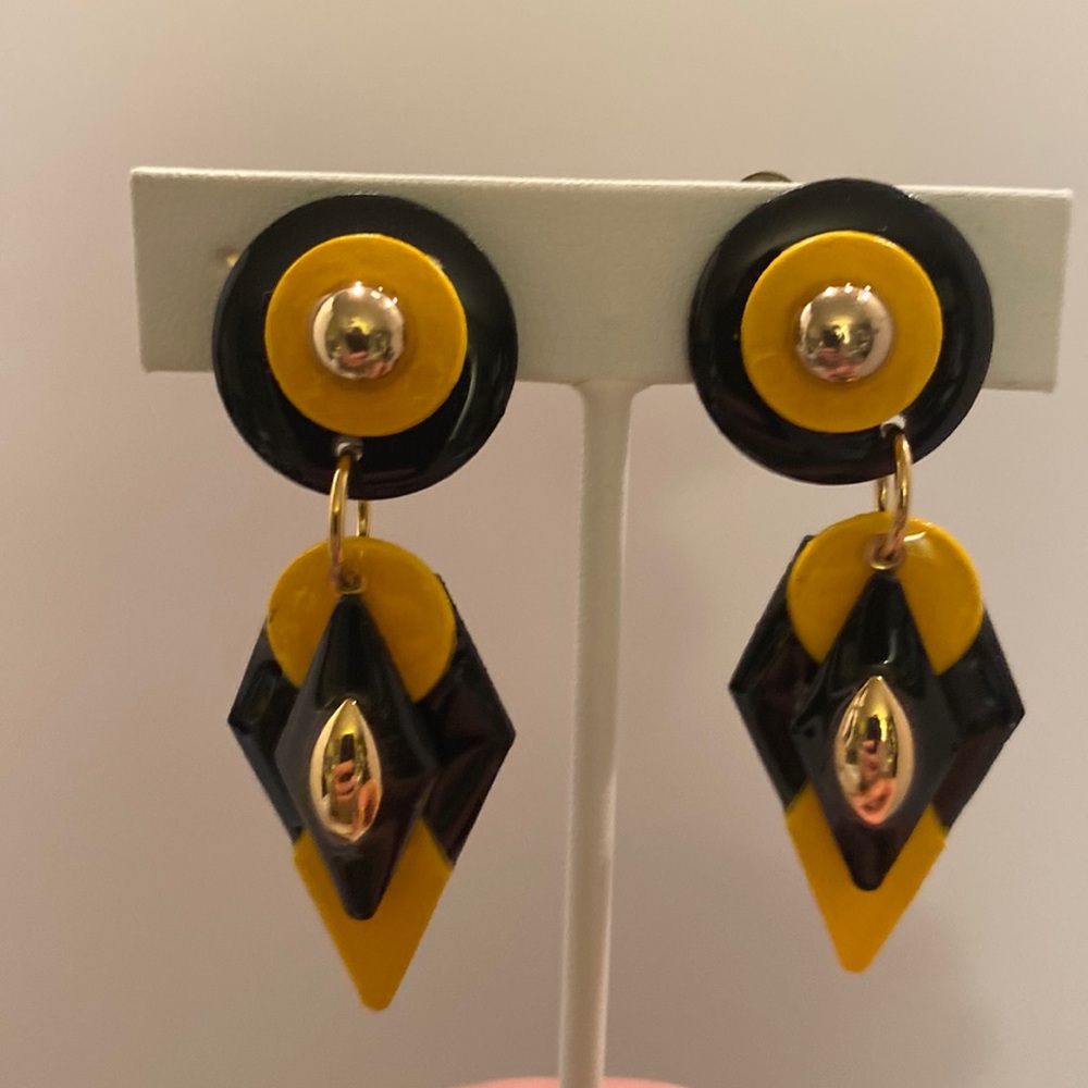 MAM Vintage Collector Clip On Earrings 2”